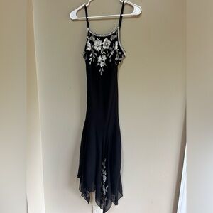 Vintage Dressbarn Collection Black Beaded Cocktail Dress Women’s Size 6